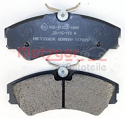 METZGER 1170397 Bremsbelagsatz, Scheibenbremse